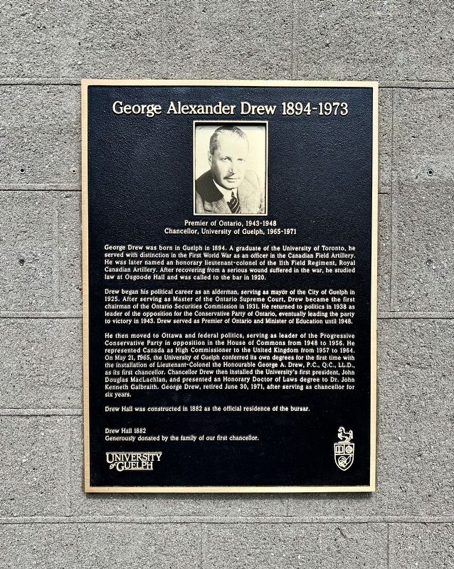 George Alexander Drew 1894-1973 Marker. Click for full size. George Alexander Drew 1894-1973 Marker image. Click for full size.