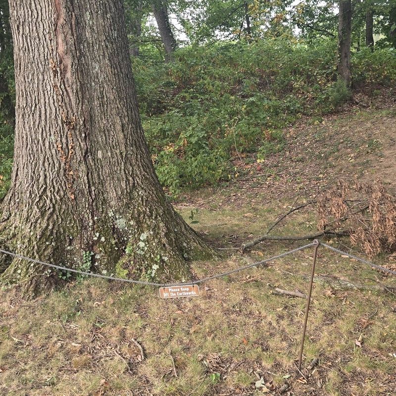 Some of the earthworks at Ft. Ethan Allen Park. Click for full size. Some of the earthworks at Ft. Ethan Allen Park image. Click for full size.