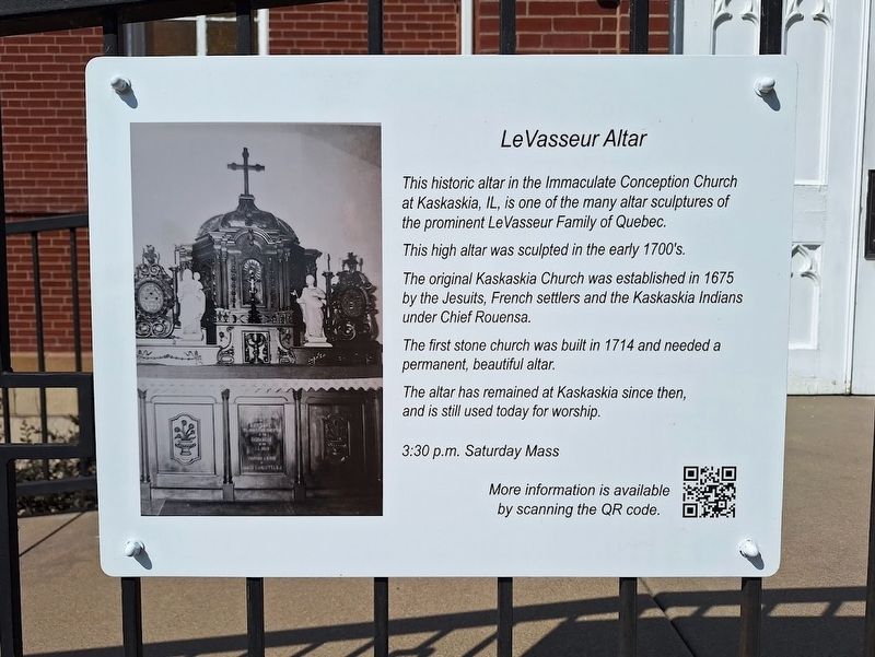 LeVasseur Altar Marker image. Click for full size.