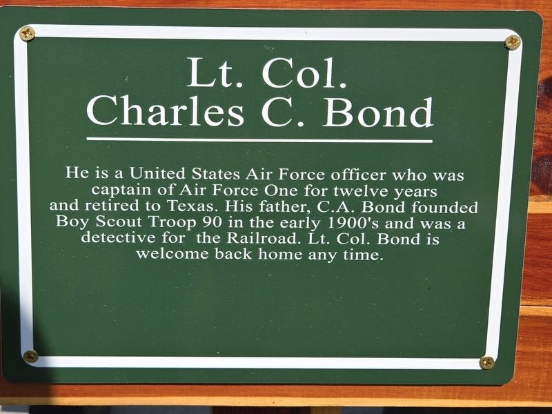 Lt. Col. Charles C. Bond Marker image. Click for full size.