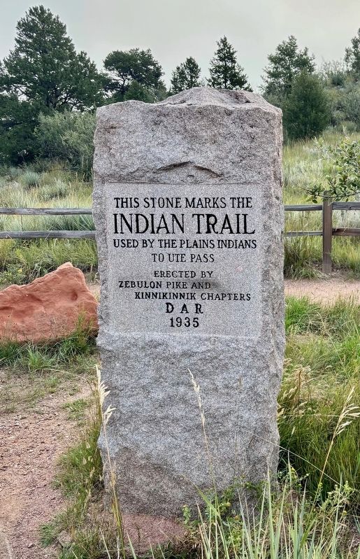 Indian Trail Marker. Click for full size. Indian Trail Marker image. Click for full size.