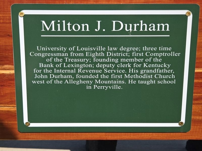Milton J. Durham Marker image. Click for full size.