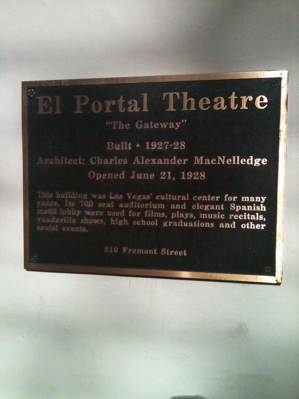 El Portal Theatre Marker. Click for full size. El Portal Theatre Marker image. Click for full size.