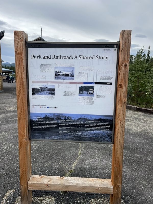 Park and Railroad: A shared Story Marker image. Click for full size.