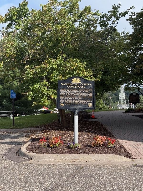 Washington County Courthouse Marker image. Click for full size.