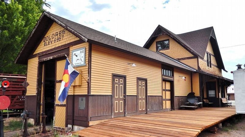 Dolores Railroad Museum (<i>southwest elevation</i>). Click for full size. Dolores Railroad Museum (<i>southwest elevation</i>) image. Click for full size.