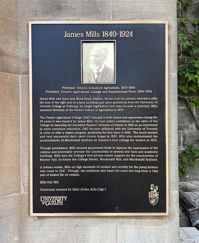James Mills 1840-1924 Marker image. Click for full size.
