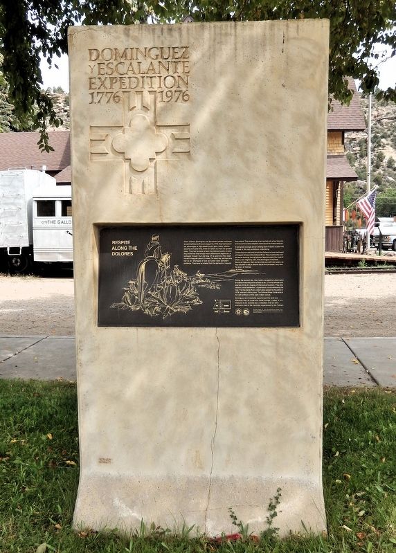 Respite Along the Dolores Marker image. Click for full size.