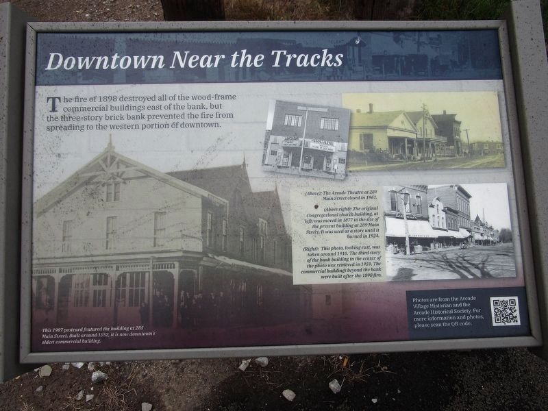 Downtown Near the Tracks Marker. Click for full size. Downtown Near the Tracks Marker image. Click for full size.