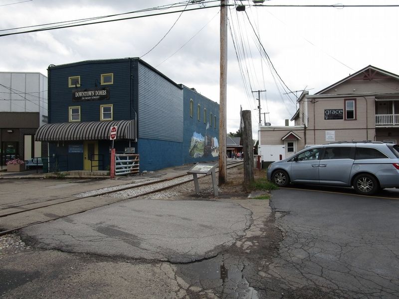 Downtown Near the Tracks Marker. Click for full size. Downtown Near the Tracks Marker image. Click for full size.