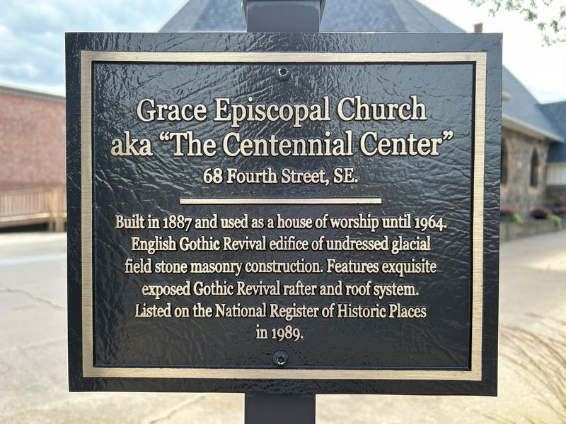 Grace Episcopal Church aka "The Centennial Center" Marker image. Click for full size.