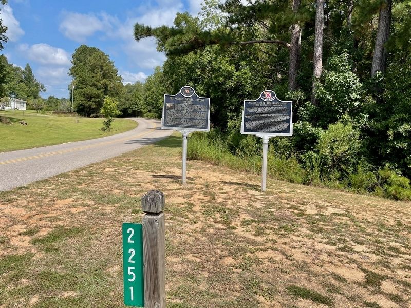Dr. Moddie Daniel Taylor Marker on left near County Rd 85.. Click for full size. Dr. Moddie Daniel Taylor Marker on left near County Rd 85. image. Click for full size.