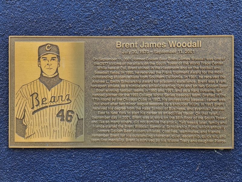 Brent James Woodall Marker. Click for full size. Brent James Woodall Marker image. Click for full size.