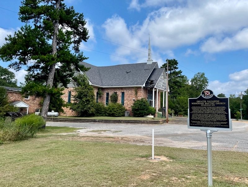 Greater Nazarene Missionary Baptist Church & Marker. Click for full size. Greater Nazarene Missionary Baptist Church & Marker image. Click for full size.