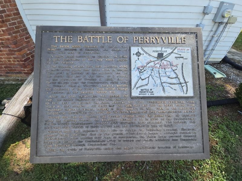 Updated photo of The Battle of Perryville Marker image. Click for full size.