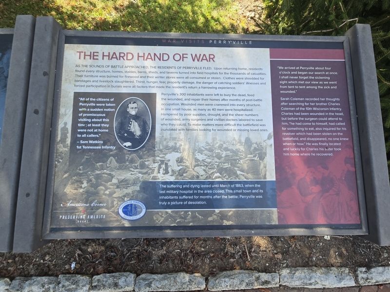 The Hard Hand of War Marker image. Click for full size.