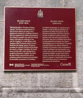 Sir Isaac Brock - Marker image. Click for full size.