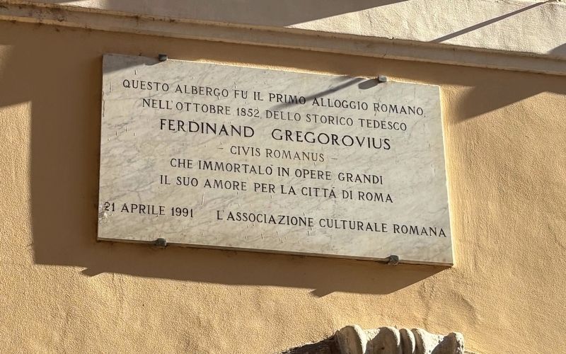 Ferdinand Gregorovius Marker image. Click for full size.