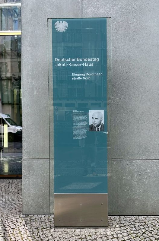 Jakob Kaiser Marker. Click for full size. Jakob Kaiser Marker image. Click for full size.