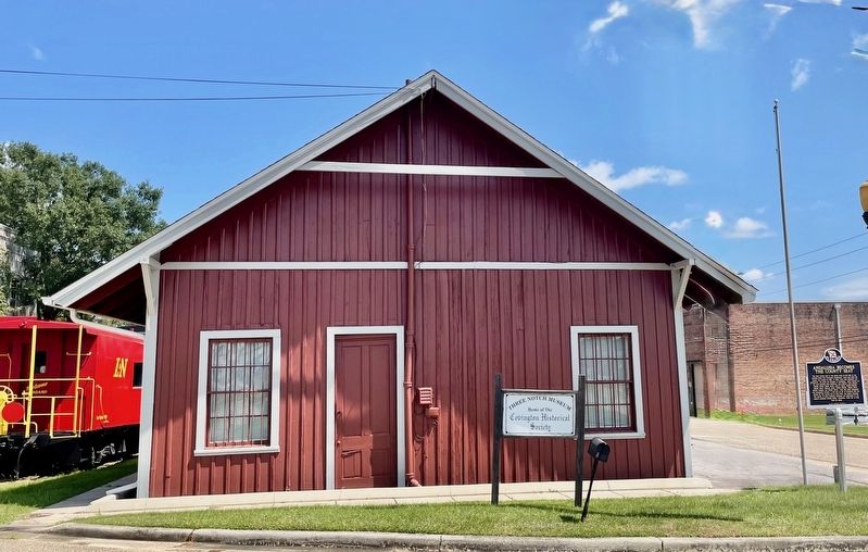 Three Notch Museum (marker is on right of building). image. Click for full size.