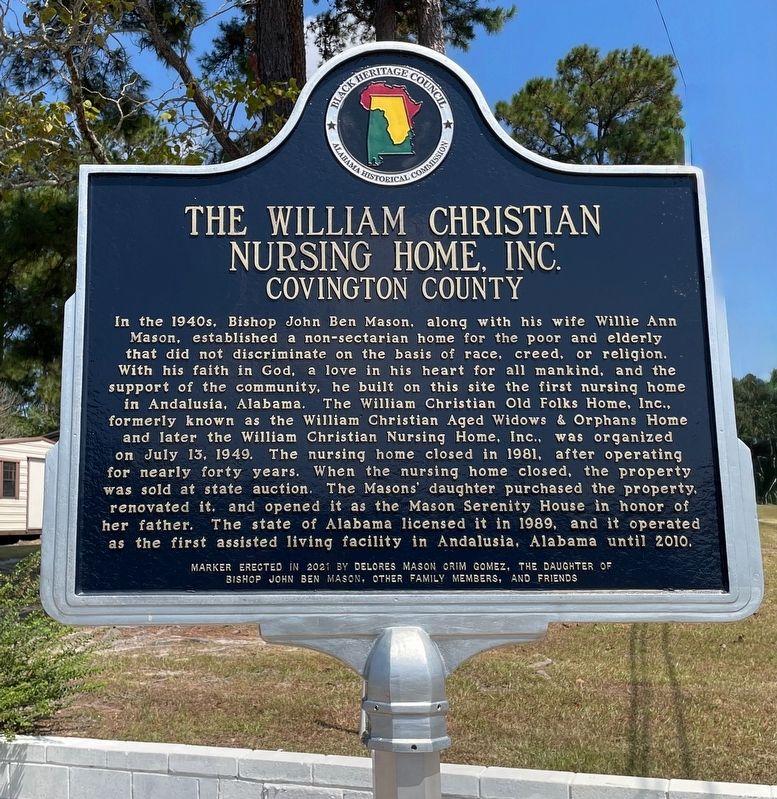 The William Christian Nursing Home, Inc. Marker. Click for full size. The William Christian Nursing Home, Inc. Marker image. Click for full size.