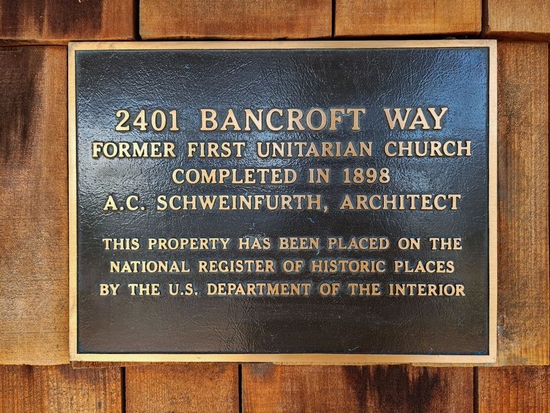 2401 Bancroft Way Marker. Click for full size. 2401 Bancroft Way Marker image. Click for full size.