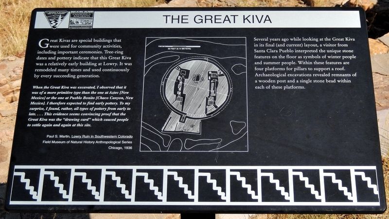 The Great Kiva Marker image. Click for full size.