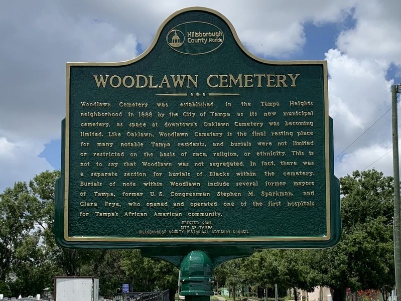 Woodlawn Cemetery Marker image. Click for full size.