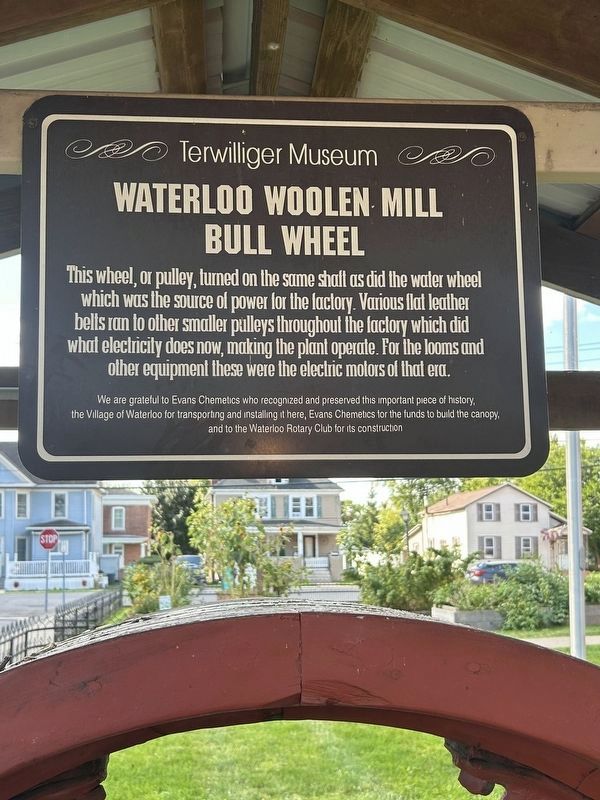 Waterloo Woolen Mill Marker. Click for full size. Waterloo Woolen Mill Marker image. Click for full size.