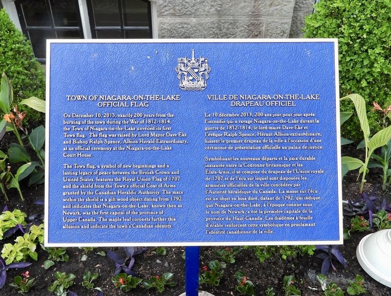 Town of Niagara-on-the-Lake Official Flag - Marker image. Click for full size.