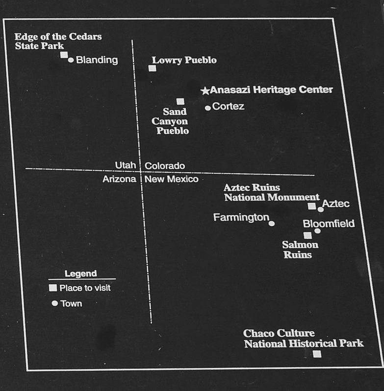 Marker detail: Four Corners Area Site Map image. Click for full size.