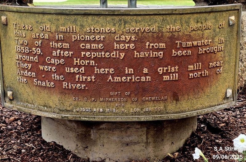 Arden Mill Stones marker. Click for full size. Arden Mill Stones marker image. Click for full size.