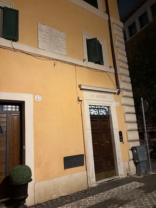 Giorgio Labo and Gianfranco Mattei Marker. Click for full size. Giorgio Labo and Gianfranco Mattei Marker image. Click for full size.
