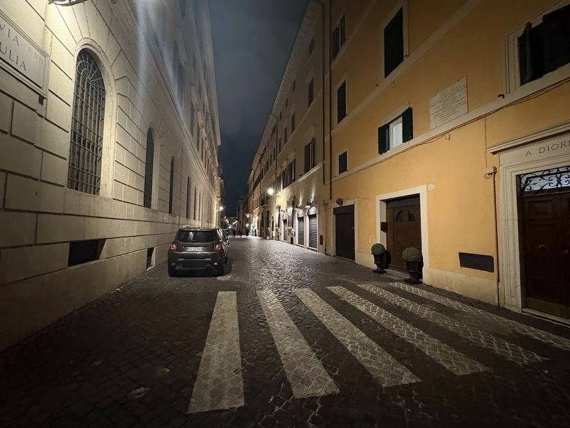 Giorgio Labo and Gianfranco Mattei Marker on Via Giulia. Click for full size. Giorgio Labo and Gianfranco Mattei Marker on Via Giulia image. Click for full size.