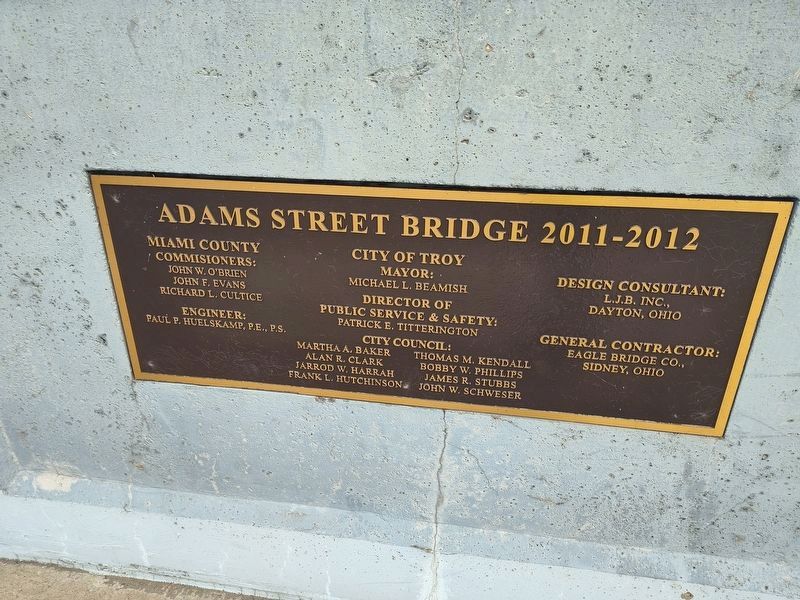 Adams Street Bridge 1922-2012 Marker image. Click for full size.