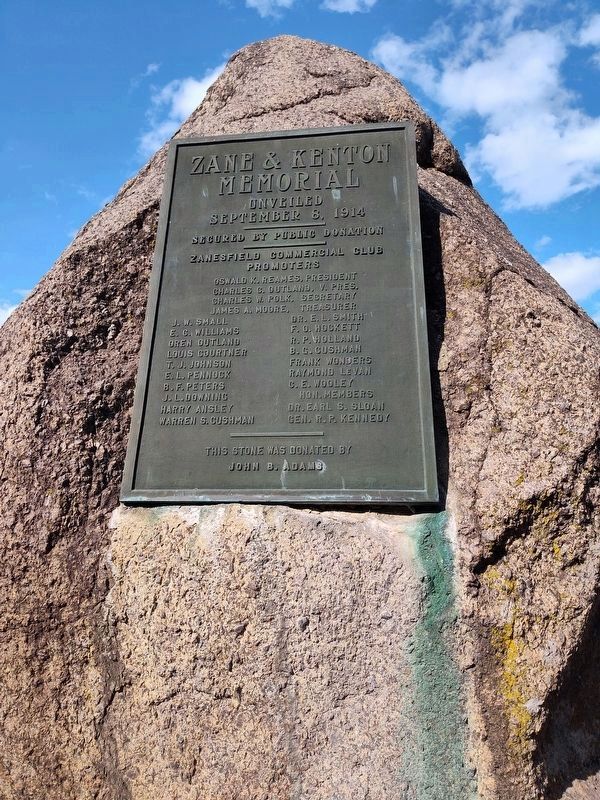 Gen. Simon Kenton Marker. Click for full size. Gen. Simon Kenton Marker image. Click for full size.