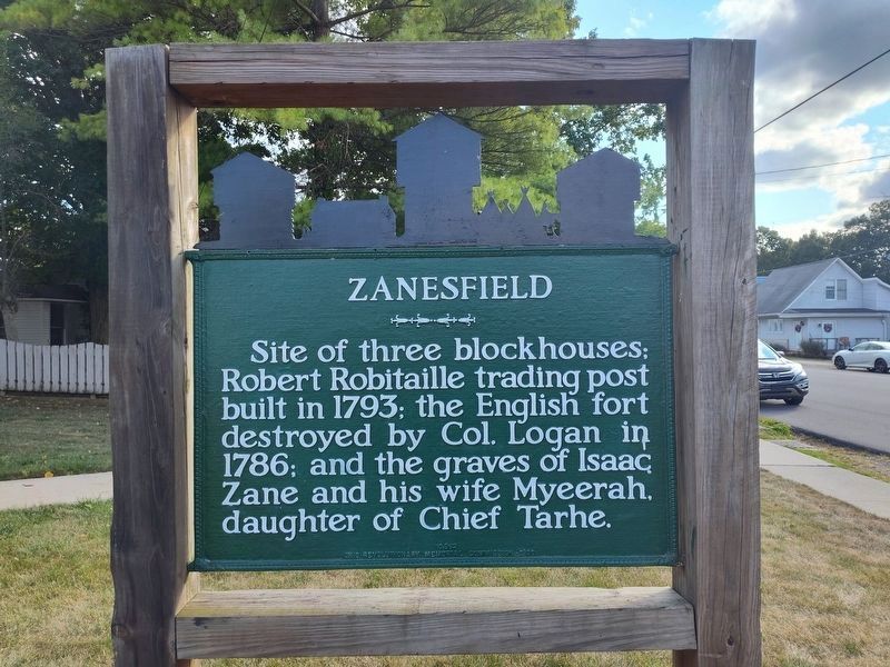 Zanesfield Marker. Click for full size. Zanesfield Marker image. Click for full size.