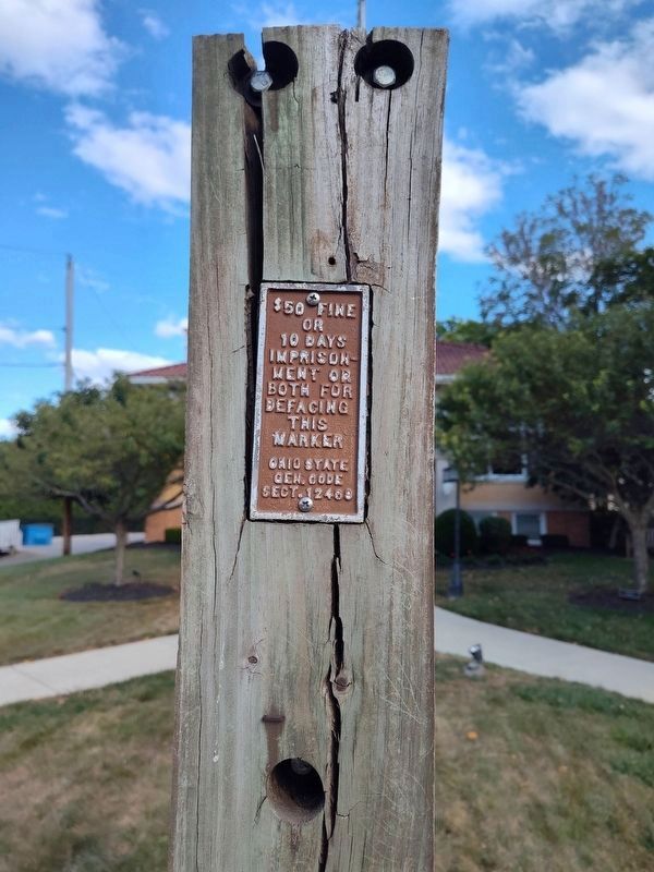 Zanesfield Marker. Click for full size. Zanesfield Marker image. Click for full size.