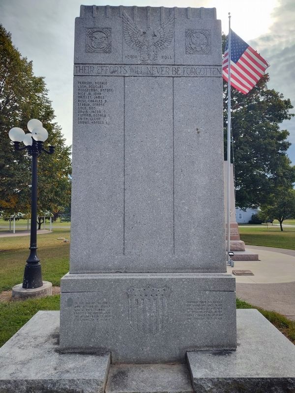 St. Paris and Johnson Township World War II Memorial image. Click for full size.