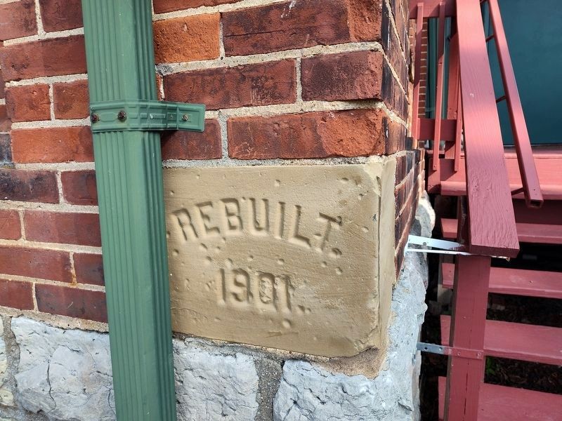 Westville Precinct School Rebuilt 1901 Cornerstone image. Click for full size.