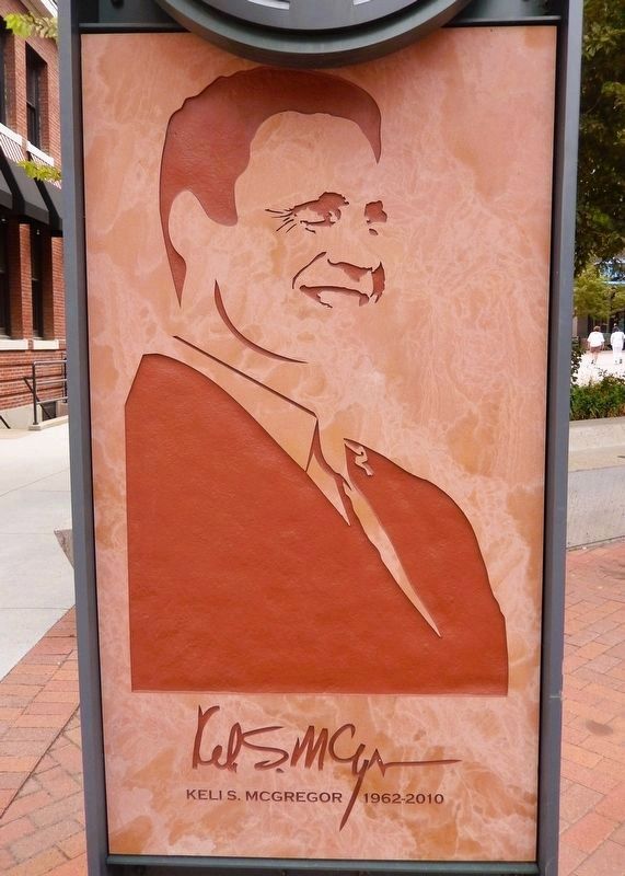 Keli S. McGregor Marker<br>(<i>south side</i>). Click for full size. Keli S. McGregor Marker<br>(<i>south side</i>) image. Click for full size.