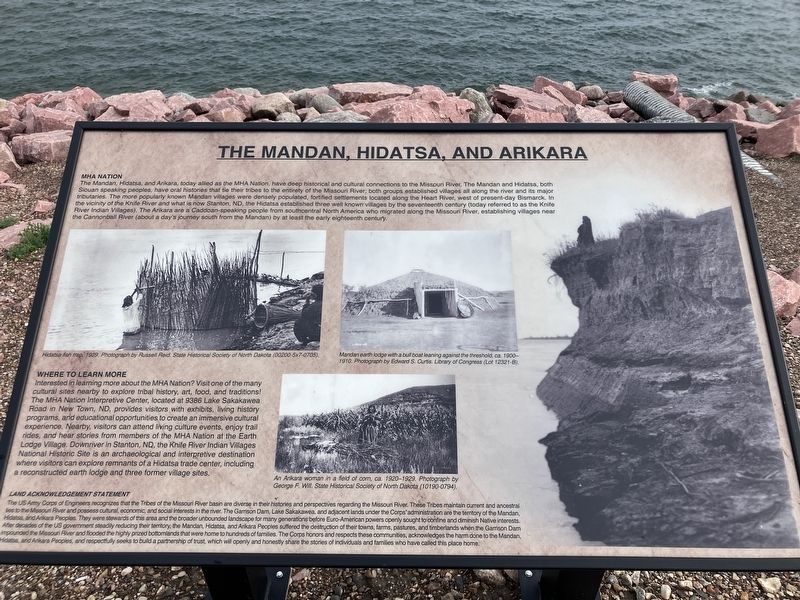 The Mandan, Hidatsa, and Arikara Marker image. Click for full size.