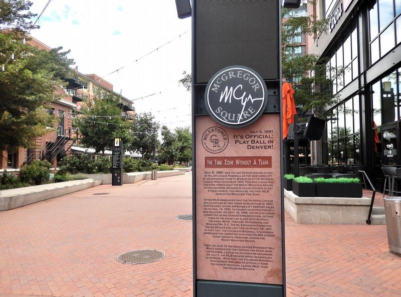 It's Official: Play Ball in Denver! Marker image. Click for full size.