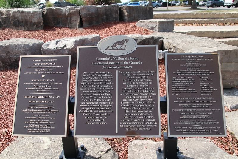 Canada's National Horse Marker. Click for full size. Canada's National Horse Marker image. Click for full size.
