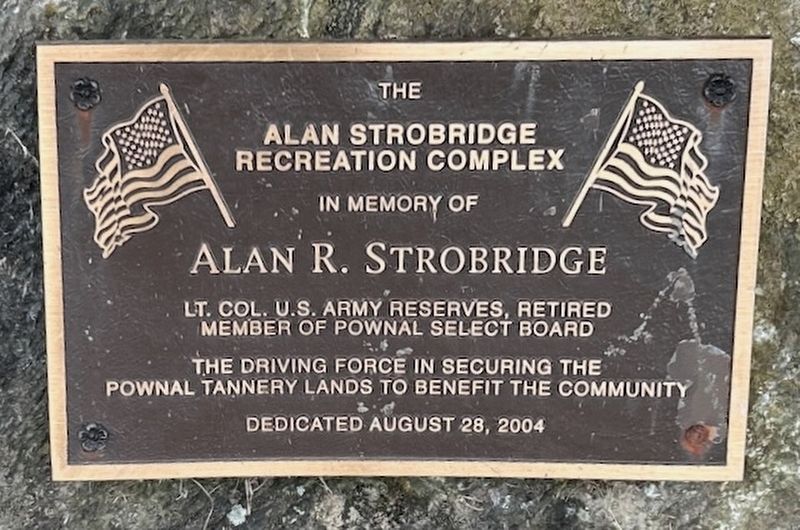 Alan Strobridge Recreation Complex Marker. Click for full size. Alan Strobridge Recreation Complex Marker image. Click for full size.