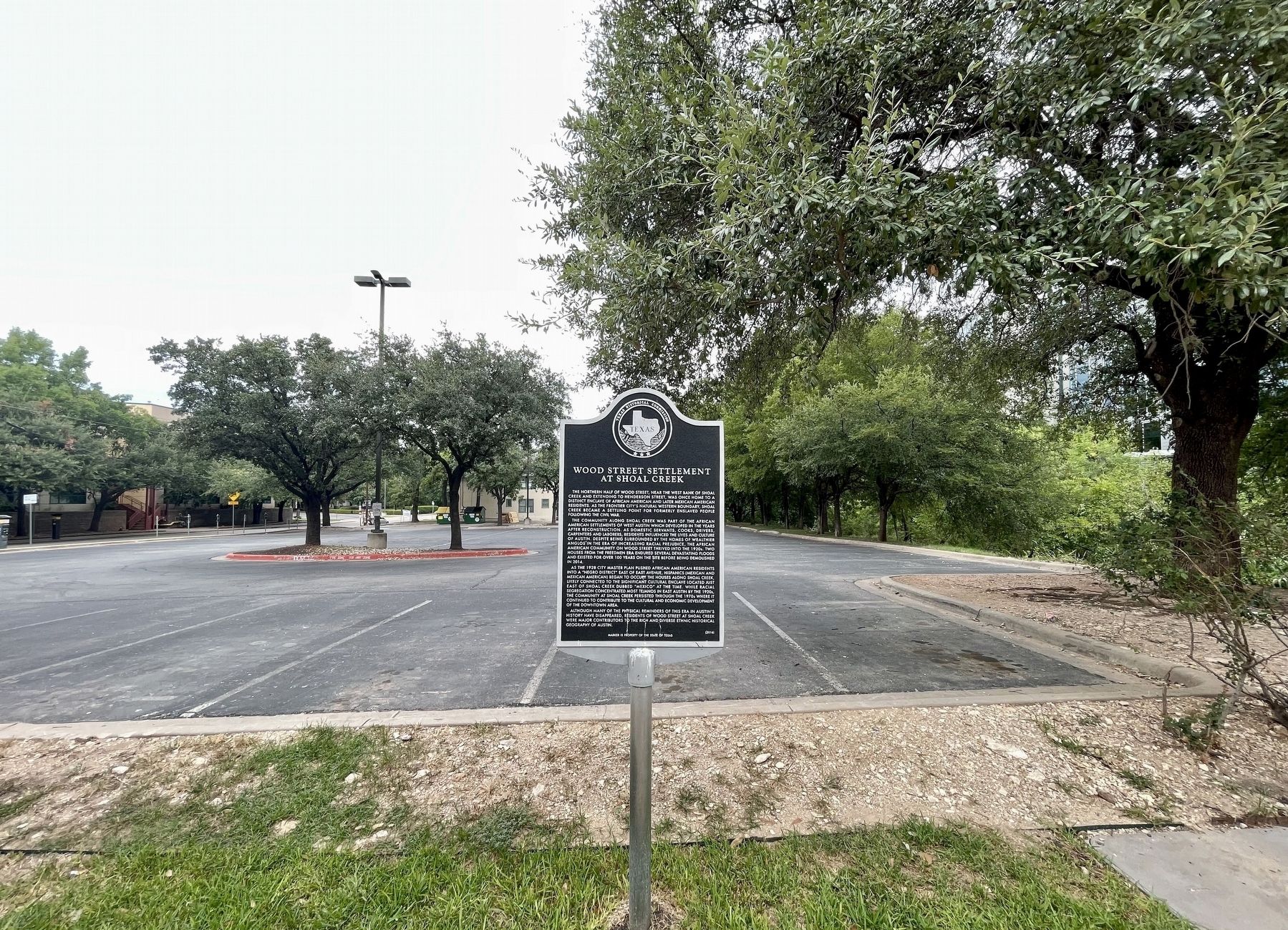 Wood Street Settlement at Shoal Creek Marker vicinity image. Click for full size.