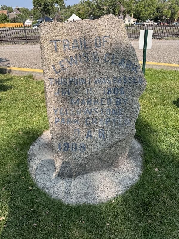 First Lewis and Clark Trail Marker. Click for full size. First Lewis and Clark Trail Marker image. Click for full size.