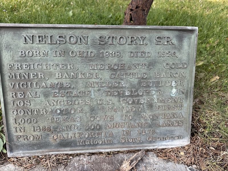 Nelson Story, Sr. Marker. Click for full size. Nelson Story, Sr. Marker image. Click for full size.