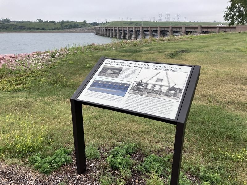 The Spillway Bridge is often believed to be "the dam", Marker. Click for full size. The Spillway Bridge is often believed to be "the dam", Marker image. Click for full size.