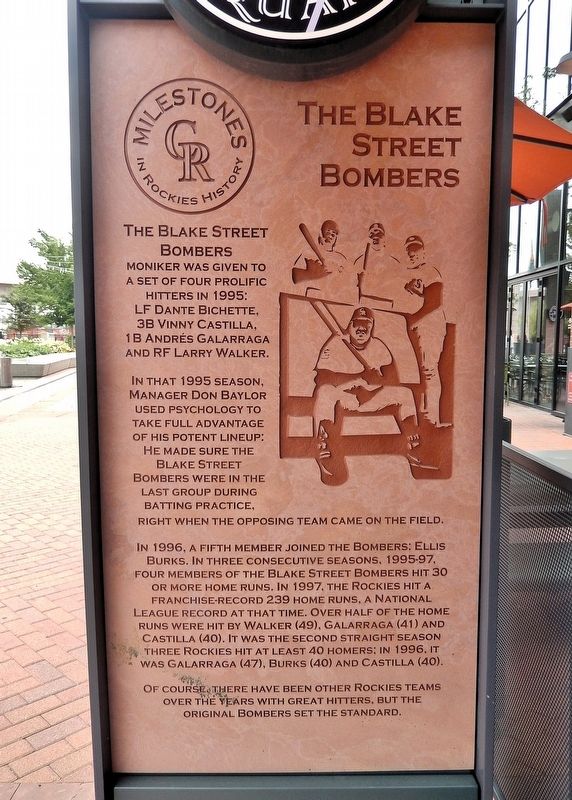 The Blake Street Bombers Marker image. Click for full size.